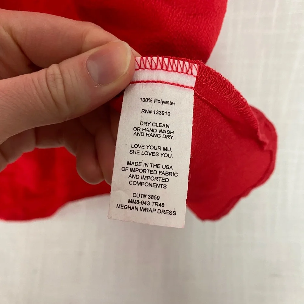 Show Me Your Mumu meghan red wrap dress small - Picture 5 of 10